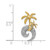 Image of 14k Two-tone Gold Diamond Double Palm Tree and Wave Chain Slide Pendant Image of 14k Two-tone Gold Diamond Double Palm Tree and Wave Chain Slide Pendant