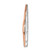 Image of 14k Two-tone Gold 1/2ctw Diamond Fancy Criss-Cross Bar Chain Slide Pendant