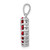 Image of Sterling Silver Rhodium-plated Garnet Pendant QDX628
