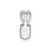 Image of Sterling Silver Rhodium-plated Garnet Pendant QBPD20JAN