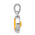 Image of Sterling Silver Rhodium-plated Citrine Pendant QDX740