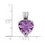 Image of Sterling Silver Rhodium-plated Amethyst Pendant QP2902AM