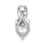 Image of Sterling Silver White Topaz and Diamond Pendant PM7401-WT-003-SSA