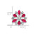 Image of 14k White Gold Ruby and Diamond Chain Slide Pendant PM7219-RU-013-WA