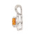 Image of Sterling Silver Rhodium-plated Diamond & Citrine Pendant QBPD11NOV