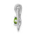 Image of Sterling Silver Rhodium-plated Peridot and Diamond Pendant QP3143PE