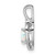 Image of Sterling Silver Rhodium-plated Created Opal & Diamond Pendant QBPD19OCT