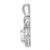 Image of Sterling Silver Rhodium-plated Created Opal & Diamond Pendant QBPD18OCT
