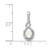 Image of Sterling Silver Rhodium-plated Created Opal & Diamond Pendant QBPD18OCT