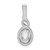 Image of Sterling Silver Rhodium-plated Created Opal & Diamond Pendant QBPD18OCT