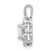 Image of Sterling Silver Rhodium-plated Created Opal & Diamond Pendant QBPD22OCT