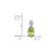 Image of Sterling Silver Rhodium-plated Diamond and Peridot Oval Pendant QP2984PE