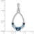 Image of Sterling Silver Rhodium-plated London blue and London Blue Topaz Pendant QP5195
