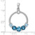 Image of Sterling Silver Rhodium-plated London blue and London Blue Topaz Pendant QP5196