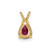 Image of 14K Yellow Gold Ruby pendant