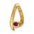 Image of 14K Yellow Gold 4mm Ruby Pendant Image of 14K Yellow Gold 4mm Ruby Pendant