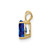 Image of 14K Yellow Gold Sapphire pendant