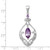 Image of Sterling Silver Amethyst Fancy Pendant