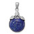 Image of Sterling Silver Rhodium-plated Lapis Lazuli Pendant