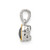 Image of Sterling Silver w/ 14K Accent Created Sapphire Pendant