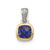Image of Sterling Silver w/ 14K Accent Created Sapphire Pendant