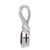 Image of Sterling Silver Rhodium-plated w/CZ and Garnet Pendant