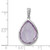 Image of Sterling Silver Rhodium-plated Diamond and Rose de France Pendant
