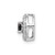 Image of 14k White Gold 1/4ctw Diamond and .25 Sapphire Chain Slide Pendant