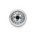 Image of 14k White Gold 1/4ctw Diamond and .25 Sapphire Chain Slide Pendant