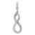 Image of Sterling Silver Rhodium-plated Diamond Figure 8 Pendant