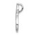 Image of Sterling Silver Rhodium-plated Diamond Figure-8 Chain Slide Pendant