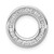 Image of 14K White Gold Lab Grown Diamond SI1/SI2, G H I, Circle Pendant PM4710-040-WLG