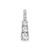 Image of 14k White Gold Lab Grown Diamond SI1/SI2, G H I, 3-stone Pendant PM6795-050-WLG Image of 14k White Gold Lab Grown Diamond SI1/SI2, G H I, 3-stone Pendant PM6795-050-WLG