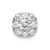 Image of 14K White Gold Lab Grown Diamond SI1/SI2, G H I, Cushion Halo Pendant PM6636-075-WLG