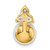 Image of 14K Yellow Gold Lab Grown Diamond SI1/SI2, G H I, Fancy Freshwater Cultured Pearl Chain Slide Pendant PM7997-038-YLG