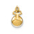 Image of 14K Yellow Gold Lab Grown Diamond SI1/SI2, G H I, Fancy Freshwater Cultured Pearl Chain Slide Pendant PM7997-020-YLG