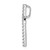 Image of 10K White Gold Lab Grown Diamond SI1/SI2, G H I, Cross Pendant
