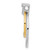 Image of 14K Two-tone Gold Lab Grown Diamond SI1/SI2, G H I, Fancy Circle Pendant