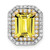 Image of 14K Two-tone Gold Lab Grown Diamond & Created Yellow Sapphire Pendant PM7504-CYS-062-WYLG