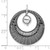 Image of Sterling Silver Ruthenium-plated Polished & Textured Pendant QLF283