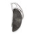 Image of Sterling Silver & Ruthenium Polished & Brushed Circle Pendant