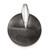 Image of Sterling Silver & Ruthenium Polished & Brushed Circle Pendant