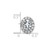 Image of 14k White Gold Oval and Round Halo G H I True Light Moissanite Chain Slide Pendant PM4453-175-WMT