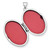 Image of 14k White Gold Scroll Oval Locket Pendant