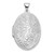 Image of 14k White Gold Scroll Oval Locket Pendant