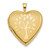 Image of 14K Yellow Gold 20mm Tree Heart Locket Pendant