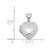 Image of 14K White Gold Textured 13mm Heart Locket Pendant
