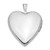 14K 20mm White Gold MOM w/Hearts Heart Locket Pendant