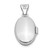 Image of 14k White Gold 13mm Oval Plain Assembled Locket Pendant