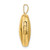 Image of 14k Yellow Gold Brushed w/Beaded Edge 18mm Heart Locket Pendant